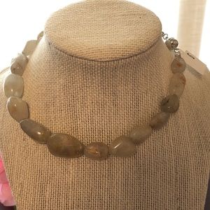 NWT 14" Rutile Quartz SS Choker